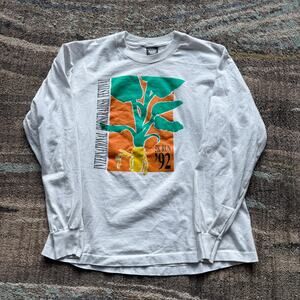 Vintage 1992 International Horseradish Festival 5K Run White Long Sleeve Shirt L